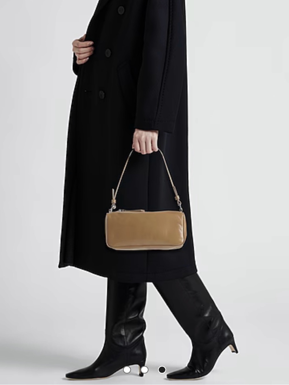 By Far Eva Creased Shoulder Bag